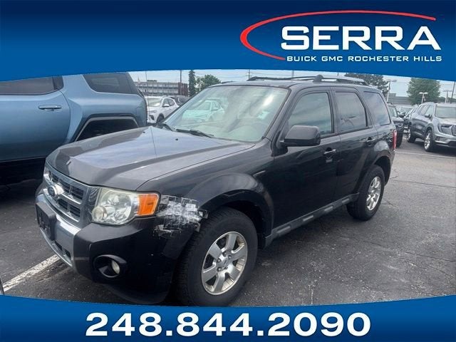2011 Ford Escape Limited in Tuxedo Black Meta — front three-quarter view