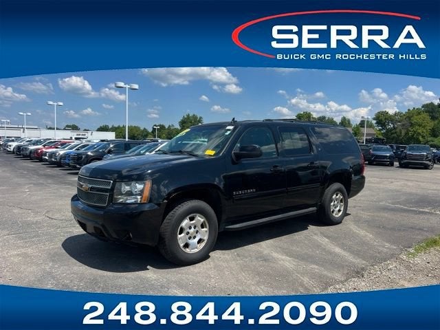 2013 Chevrolet Suburban LT in Black — front three-quarter view