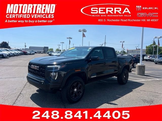 2023 GMC Canyon Elevation in Onyx Black — front three-quarter view