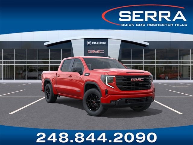 2026 GMC Sierra 1500 Elevation in Cardinal Red — front three-quarter view