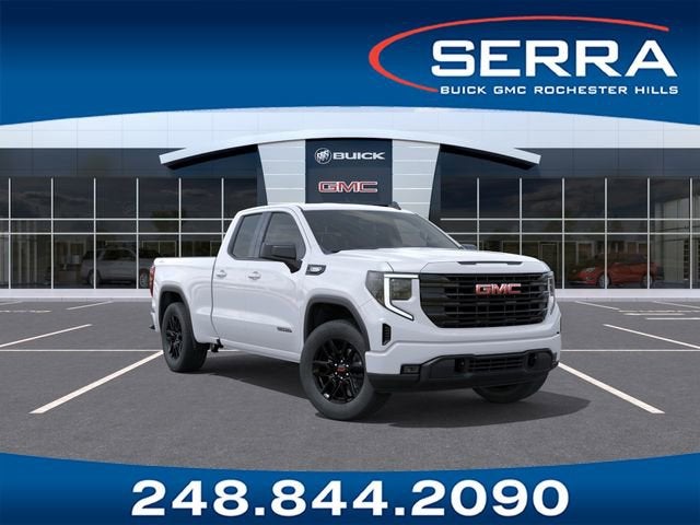 2026 GMC Sierra 1500 Elevation in Summit White — front three-quarter view