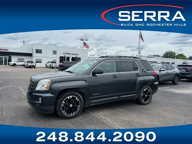 2017 GMC Terrain SLT in Graphite Gray Metallic — front three-quarter view