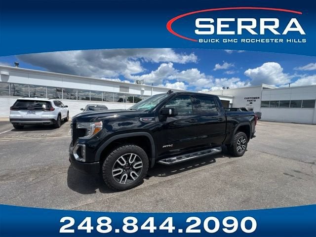 2020 GMC Sierra 1500 AT4 in Onyx Black — front three-quarter view
