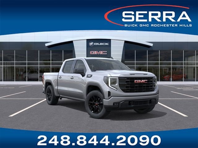 2026 GMC Sierra 1500 Elevation in Sterling Metallic — front three-quarter view