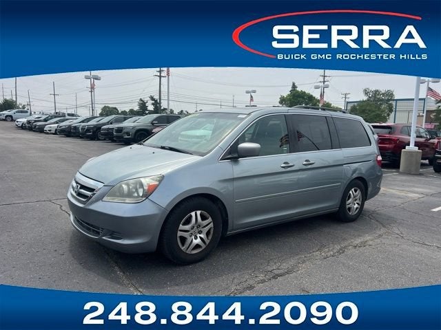 2007 Honda Odyssey EX-L in Gray — front three-quarter view