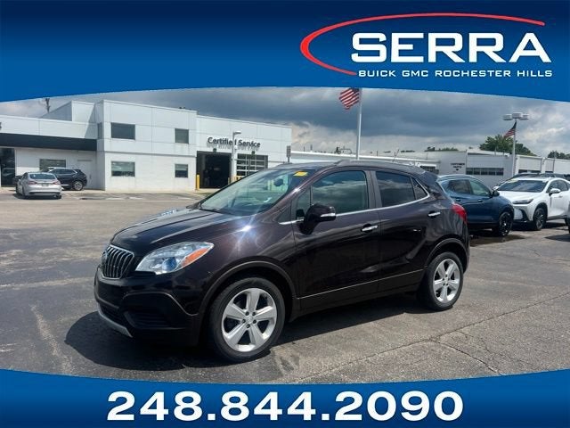 2015 Buick Encore 4DR FWD in (Includes (Bqu) Dark Cocoa Ash Lower Accent Color.) — front three-quarter view